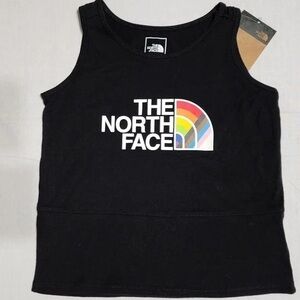 NWT The North Face Girls Pride Rainbow Tank Top Black New Medium